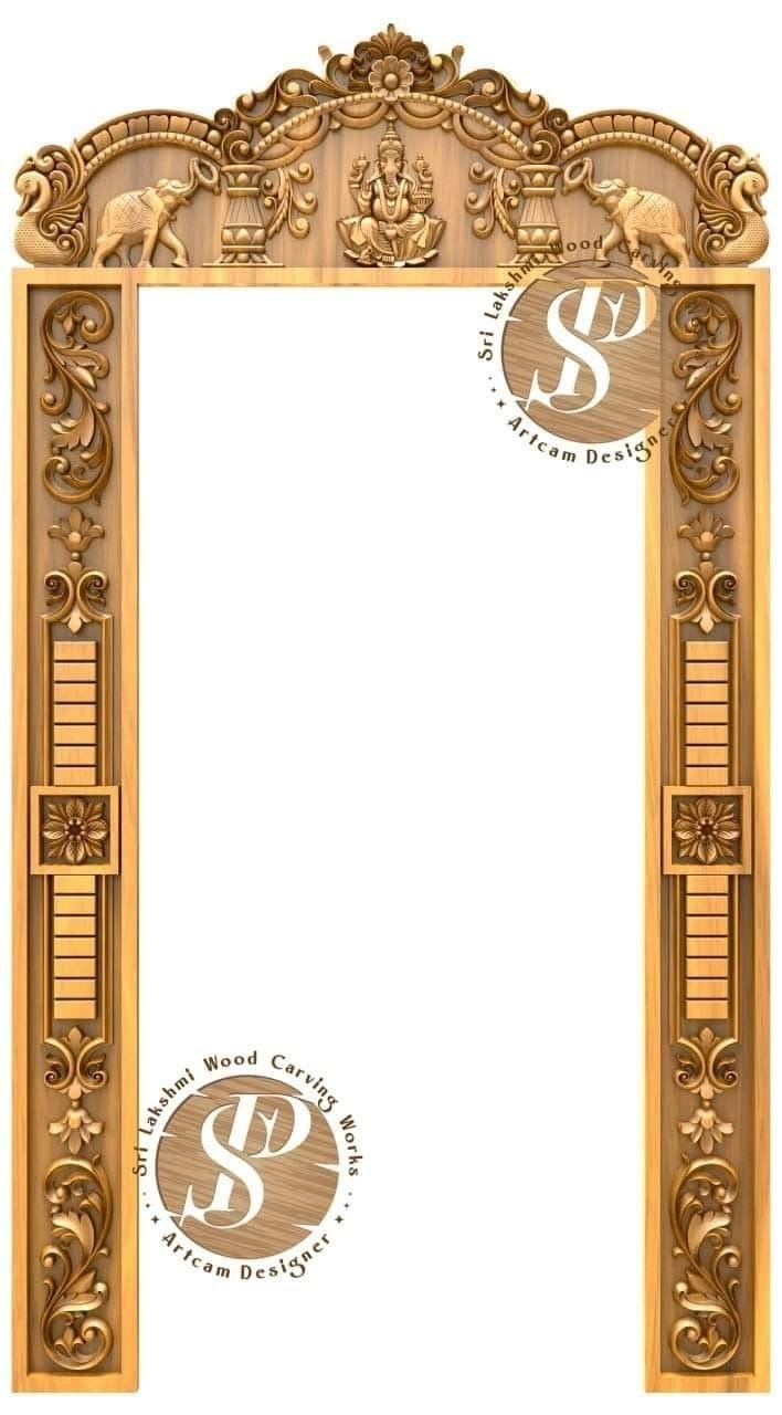 Royal Ornate Carved Door Frame - Image 2