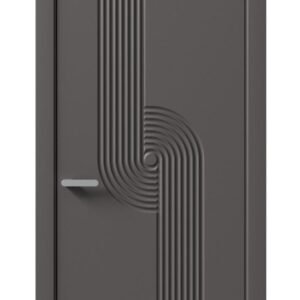 Modern Geometric Groove Door