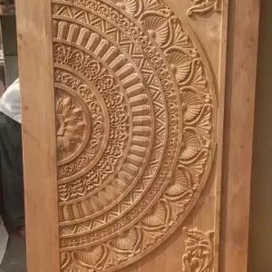 Decorative Arched Carved Door